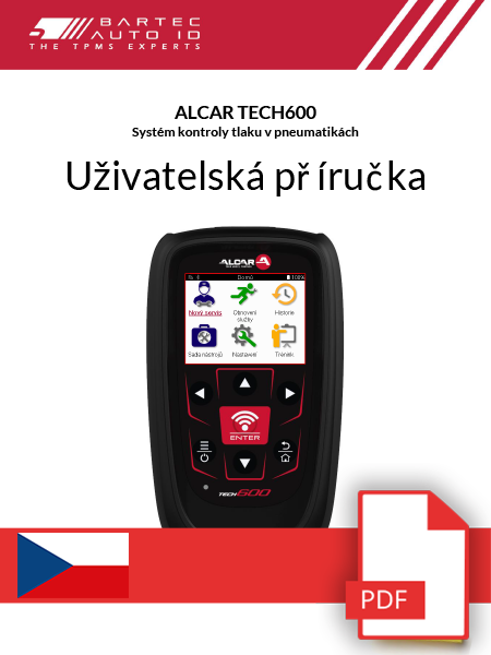 ALCAR TECH600 User Manual Czech