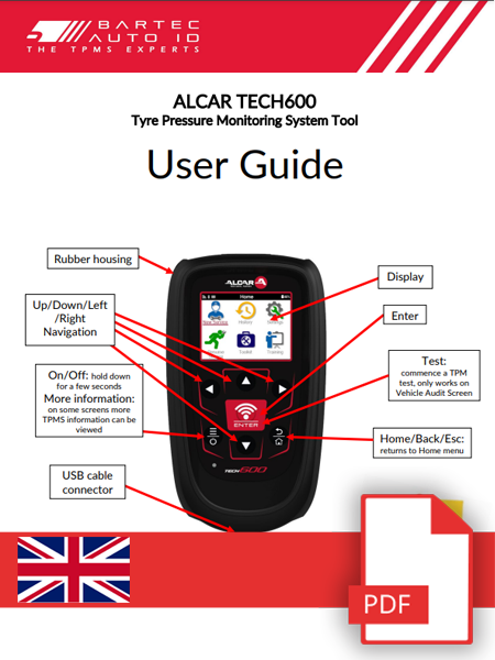ALCAR TECH600 User Manual English