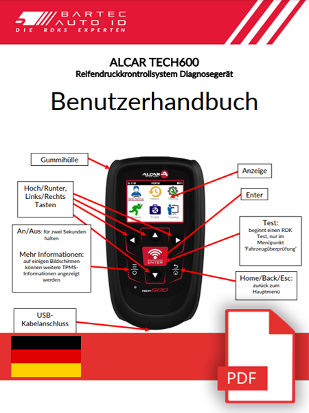 ALCAR TECH600 User Manual German