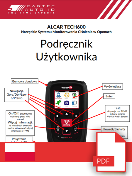 ALCAR TECH600 User Manual Polish