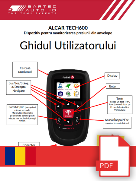 ALCAR TECH600 User Manual Romanian