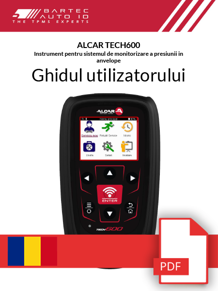 ALCAR TECH600 User Manual Romanian