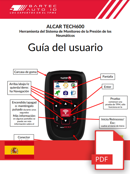 ALCAR TECH600 User Manual Spanish