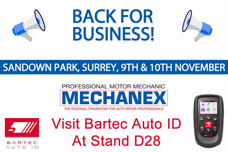 Bartec Exhibiting at MECHANEX 9th-10th November 2021 Stand D28