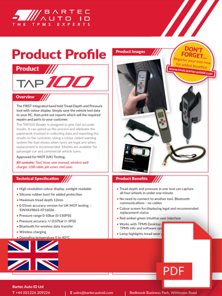 TAP100 Produktdatenblatt German