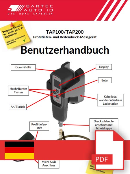 TAP100 User Guide German