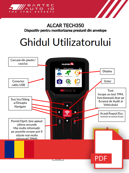 TECH350 ALCAR User Manual Romanian