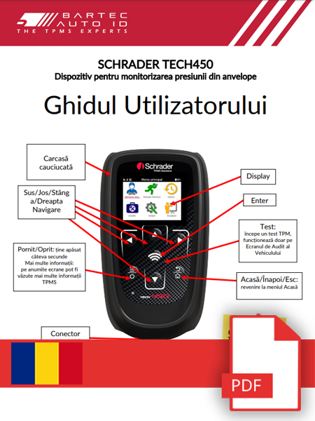 TECH450 Schrader User Manual Romanian