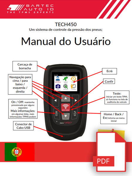 TECH450 User Manual Portuguese