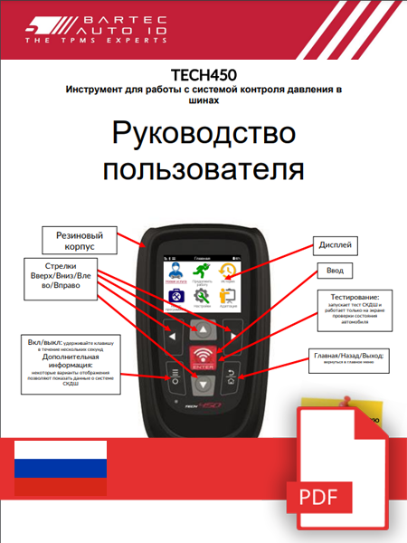 TECH450 User Manual Russian