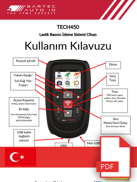 TECH450 User Manual Turkish