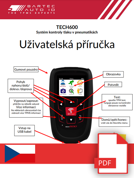 TECH600 User Manual Czech