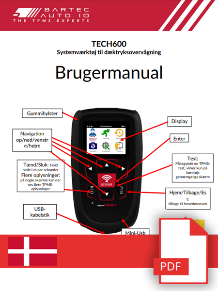 TECH600 User Manual Danish