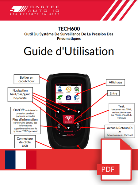 TECH600 User Manual French