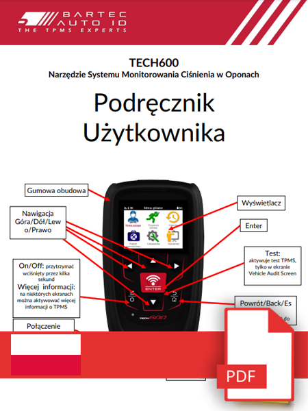 TECH600 User Manual Polish