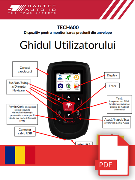 TECH600 User Manual Romanian