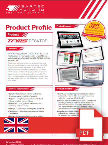 TPMS Desktop Produktdatenblatt German