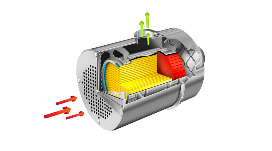 DPF Filter Cross Section DPF Filter Cross Section