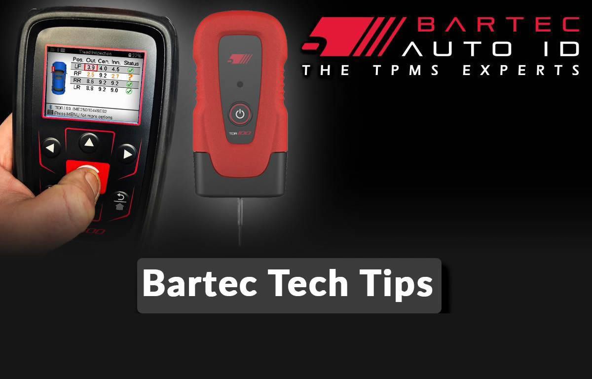 Bartec Tech Tips For Complete Tyre Health with the TDR100