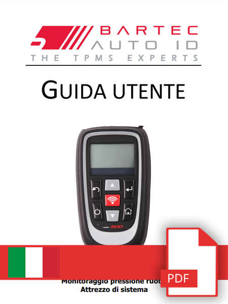 TECH500 User Manual Italian