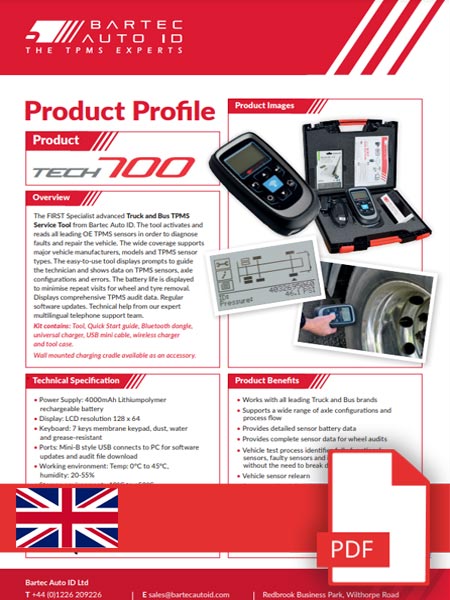 TECH700 Data Sheet English
